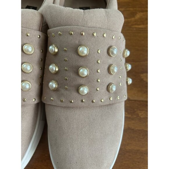 STEVEN by Steve Madden Women's Deylin Sneaker Blush Pink Soft Faux Suede Sz 8.5 - Picture 5 of 10